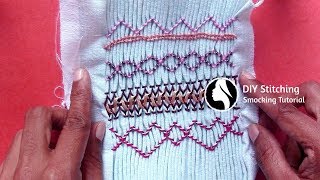 DIY Stitching Tutorial for Beginners  02  Smocking Patterns [upl. by Lucky]