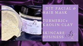 How To Make DIY FACIAL MASK At Home  skincare business  Kaolin Clay Facial Mask [upl. by Eki]