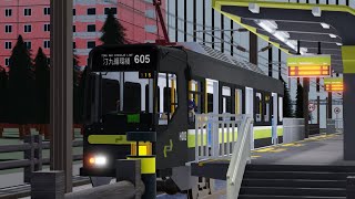 Roblox MTR LRTHWTR Light rail H003 Arriving Long Hill Camp [upl. by Witcher435]