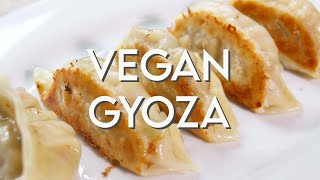 SIMPLE VEGAN GYOZA RECIPE  Tofu Ginger amp Scallion Dumplings [upl. by Weinman]