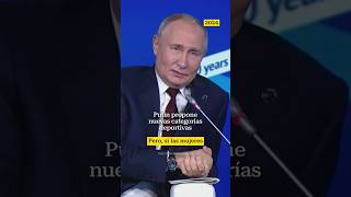 Putin defiende competencias específicas para atletas transputin presidente rusia libertad lgbt [upl. by Tomasina]