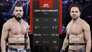 UFC 299 Cutelaba vs Lins UFC 5 Simulation [upl. by Adidnere]