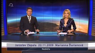 Zvučka a Časomiera  Markíza Televízne Noviny 112009 [upl. by Niuqauj216]