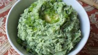 Colcannon  St Patricks Day Potato Recipe  Mashed Potatoes with Kale Leeks and Spring Onions [upl. by Laicram]