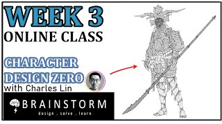 BRAINSTORM SCHOOL ONLINE CLASS  CHARACTER DESIGN ZERO  WEEK 3 VLOG [upl. by Narret]