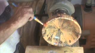 Woodturning Norfolk Island Pine End Grain Bowl by Al Furtado [upl. by Lavinia788]