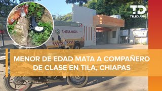 Menor mata a su compañero de clases afuera de escuela en Tila Chiapas [upl. by Hermann718]