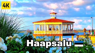 Haapsalu ：Estonia  The Most Beautiful Seaside Town  Old American Car Shows  4K Relaxing Walk [upl. by Huxley]