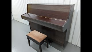 Kemble Student upright acoustic piano in mahogany finish with stool stock 24118 [upl. by Allisirp]