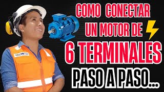 ✅ CONEXION DE MOTORES TRIFASICOS DE 6 PUNTAS  Paso a Paso  Teoría [upl. by Lleroj972]