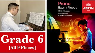 ABRSM Grade 6 Piano 2025 amp 2026 all 9 Pieces│with Sheet Music│ in 4k [upl. by Htirehc]