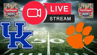 LIVE CLEMSON VS KENTUCKY GATOR BOWL LIVE REACTION [upl. by Neslund]