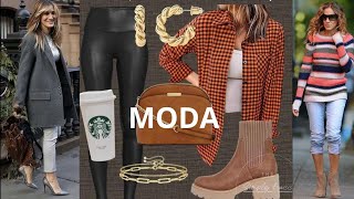 MODA TENDENCIA OTOÑO INVIERNO OUTFITS PARA MUJERES BAJITAS MODA FEMENINA [upl. by Shandeigh]