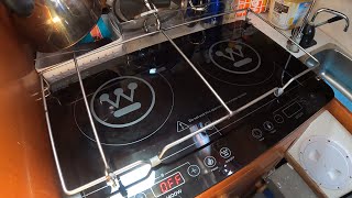 Induction Cooking on a Trailer Sailer [upl. by Assirod310]