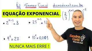 EQUAÇÃO EXPONENCIAL  7 MINUTOS [upl. by O'Donoghue]