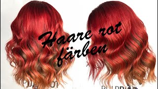 Neue Haarfarbe Haare Rot färben [upl. by Alfeus]