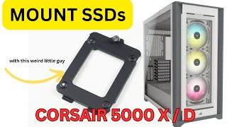 How to mount your SSD with the Corsair 5000X  5000D Brackets [upl. by Manup]