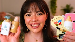 ASMR Wooden Skincare amp Makeup for Sleep layered sounds pampering [upl. by Ahselak]