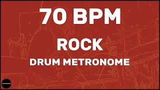 Rock  Drum Metronome Loop  70 BPM [upl. by Sihunn770]