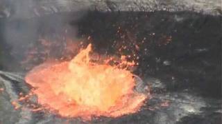 Disposal of organic waste in Erta Ale Volcano lava lake causes violent eruption [upl. by Hairom]