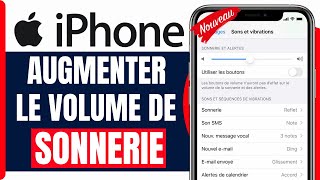 Comment Augmenter Le Volume De Sonnerie iphone  En 2025 [upl. by Haidabez229]