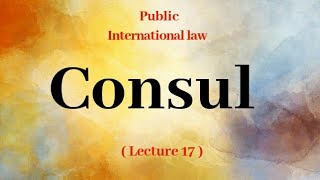 Meaning of Consul in hindi [upl. by Oivat]