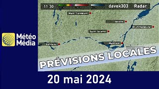 MétéoMédia Prévisions locales  20 mai 2024 [upl. by Bowen836]