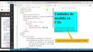 Unidades de medida en CSS [upl. by Ellard870]