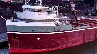 Boat Spotting in Toledo Loading the 75YearOld Wilfred Sykes [upl. by Vivl]