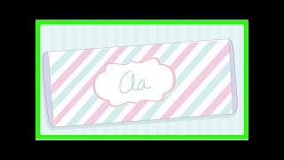 How to Make Candy Bar Wrappers for a Baby Shower [upl. by Kerred]