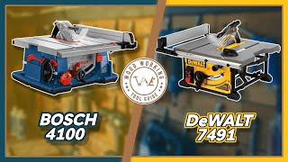 Bosch 4100 vs DeWalt 7491 The Ultimate Table Saw Showdown [upl. by Dannon]