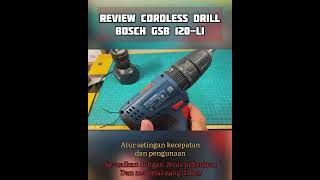 Review Mesin Bor Bosch Cordless Drill BOSCH GSB 120LI [upl. by Khalil768]