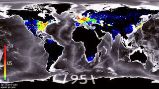 Timelapse history of human global CO2 emissions [upl. by Pontone]