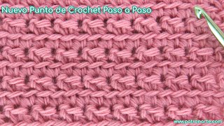 Punto Nuevo A Crochet Fácil Paso A Paso Para Conseguir Prendas Únicas Y Diferentes [upl. by Ajnos]