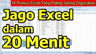 14 Rumus Excel Yang Paling Sering Digunakan [upl. by Hanahsuar]