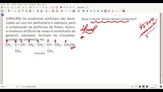 UFPelRS As essências artificiais são destinadas ao uso em perfumaria e saboaria para a [upl. by Nidnerb]