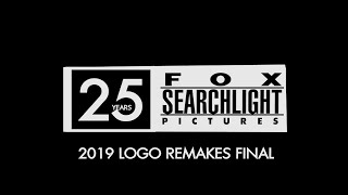 Fox Searchlight Pictures logo 2019 25 Years version Remakes Final Version [upl. by Willi]