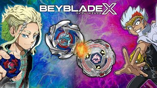 Ryuga VS Chrome Cobalt Dragoon VS Lightning LDrago Remake Beyblade X Battle [upl. by Calley]