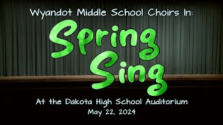 2024 Wyandot Choir Concert quotSpring Singquot [upl. by Housen]