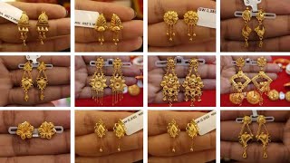 gold earrings designs। kaner dul। earrings design gold। sonar kaner dul। [upl. by Aymahs747]