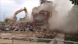 Demolition of Cedar Cliff School in Cedarville [upl. by Sergio569]