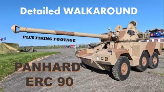 Tank Armoured Car Panhard ERC90 walkaround ERC90 Sagaie PART 1 [upl. by Ycnan]