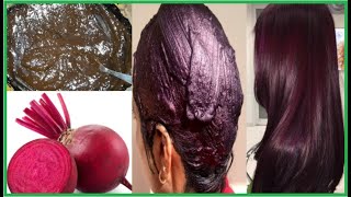 GET NATURAL BURGUNDY COLOR AT HOME WITH DIY HENNA amp BEETROOT HAIR PACKNATURAL BEAUTY SOLUTIONS [upl. by Ez]