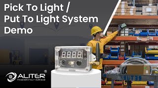 Pick To Light  Put To Light System Demo  Aliter Business Services [upl. by Nyleuqaj]