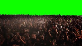 2 Concert Crowd Green Screen Background Effects Video Footage FREE [upl. by Debera549]