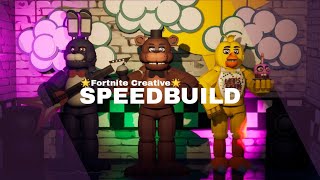 Fortnite Creative  FNaF Show Stage Freddy Bonnie amp Chica SpeedBuild [upl. by Eirrod256]