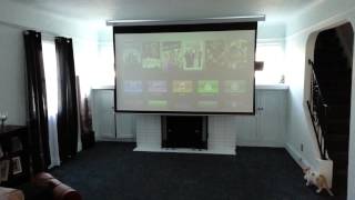 Epson 3010 Projector and Favi 120quot Electric Screen [upl. by Enowtna213]