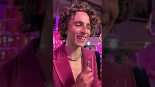 Timothée Chalamet reveals if Wonka is a Barb 🍫🎤 shorts [upl. by Dorsy]