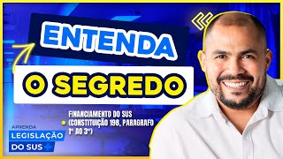 Financiamento do SUS Aula de Legislação do SUS para Concursos [upl. by Dnomyad]