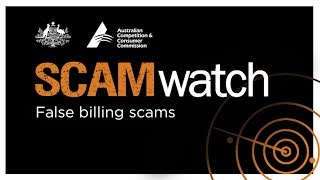 Scamwatch warning False billing scams [upl. by Prudie]